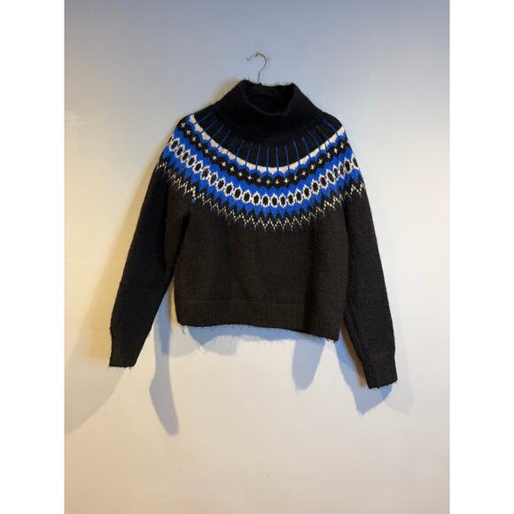 GAP Fair Isle Mock Neck Sweater Size Small - Picture 1 of 4